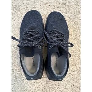 Allbirds Wool Runners Black Merino Wool Sneakers Womens Size 10
